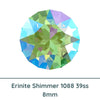 Crystal 1088 Chatons, 39ss, 8mm, Erinite Shimmer by Brilliance (Austria), 2 Pcs. - The Argus Collection