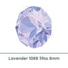 Crystal 1088 Chatons, 39ss, 8mm, Lavender by Brilliance (Austria), 2 Pcs. - The Argus Collection
