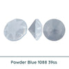 Crystal 1088 Chatons, 39ss, 8mm, Powder Blue by Brilliance (Austria) - The Argus Collection