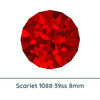 Crystal 1088 Chatons, 39ss, 8mm, Scarlet by Brilliance (Austria), 2 Pcs. - The Argus Collection