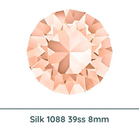 Crystal 1088 Chatons, 39ss, 8mm, Silk by Brilliance (Austria), 2 Pcs. - The Argus Collection