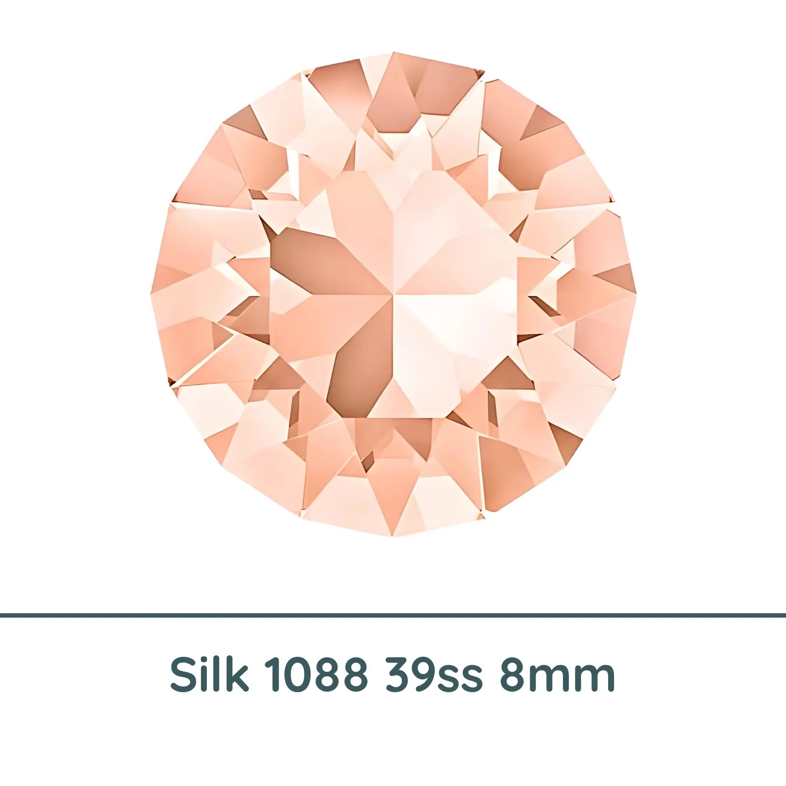 Crystal 1088 Chatons, 39ss, 8mm, Silk by Brilliance (Austria), 2 Pcs. - The Argus Collection