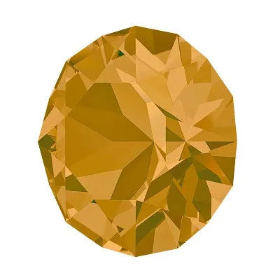Crystal 1088 Chatons, 39ss, 8mm, Topaz by Brilliance (Austria), 2 Pcs. - The Argus Collection