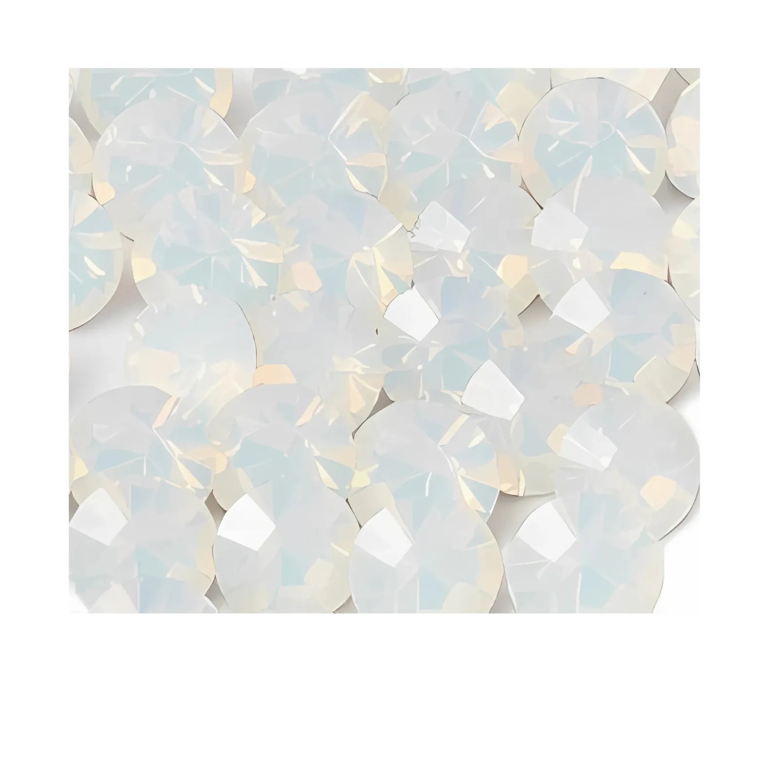 Crystal 1088 Chatons, 39ss, 8mm, White Opal by Brilliance (Austria), 2 Pcs - The Argus Collection