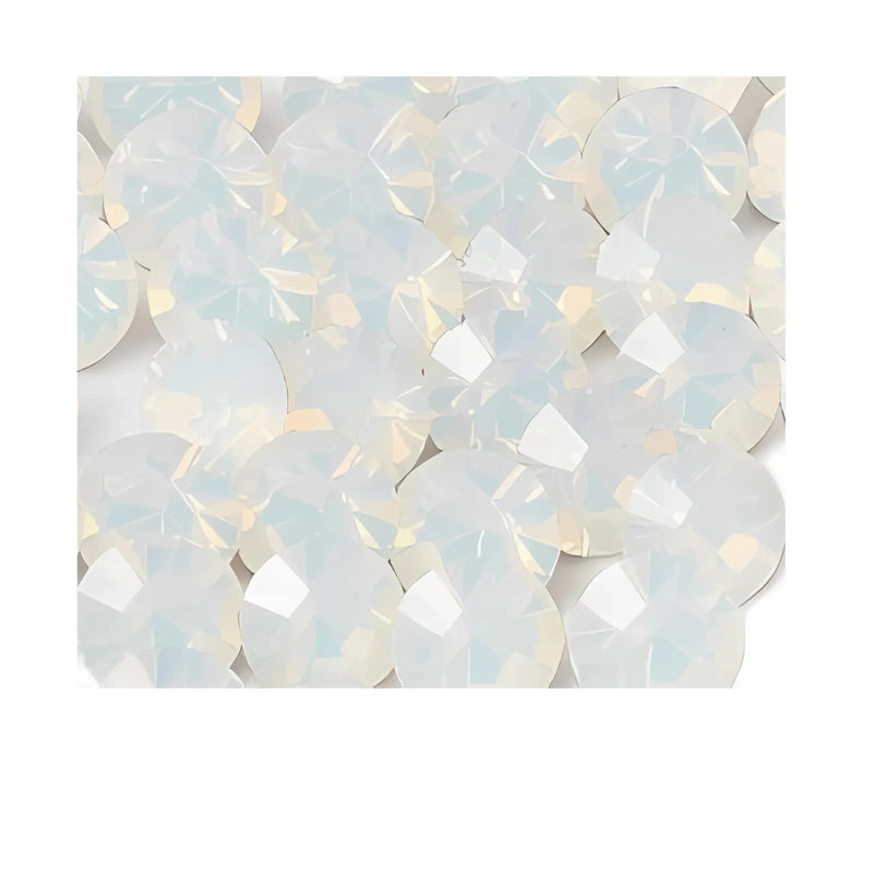 Crystal 1088 Chatons, 39ss, 8mm, White Opal by Brilliance (Austria), 2 Pcs - The Argus Collection