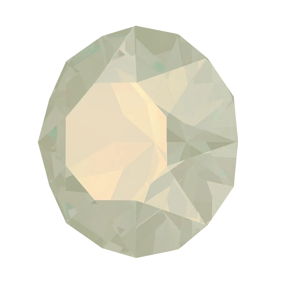 Crystal 1088 Chatons, 39ss, 8mm, Light Grey Opal by Brilliance (Austria), 2 Pcs. - The Argus Collection
