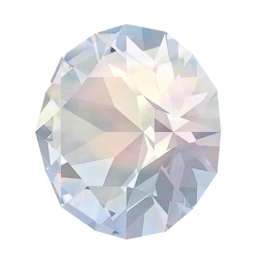 Crystal 1088 Chatons, 39ss, 8mm, White Opal by Brilliance (Austria), 2 Pcs - The Argus Collection