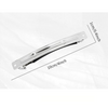 Barrette Blanks, 8 or 10cm, 5 Sets, Silver