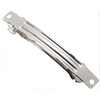 Barrette Blanks, 8 or 10cm, 5 Sets, Silver