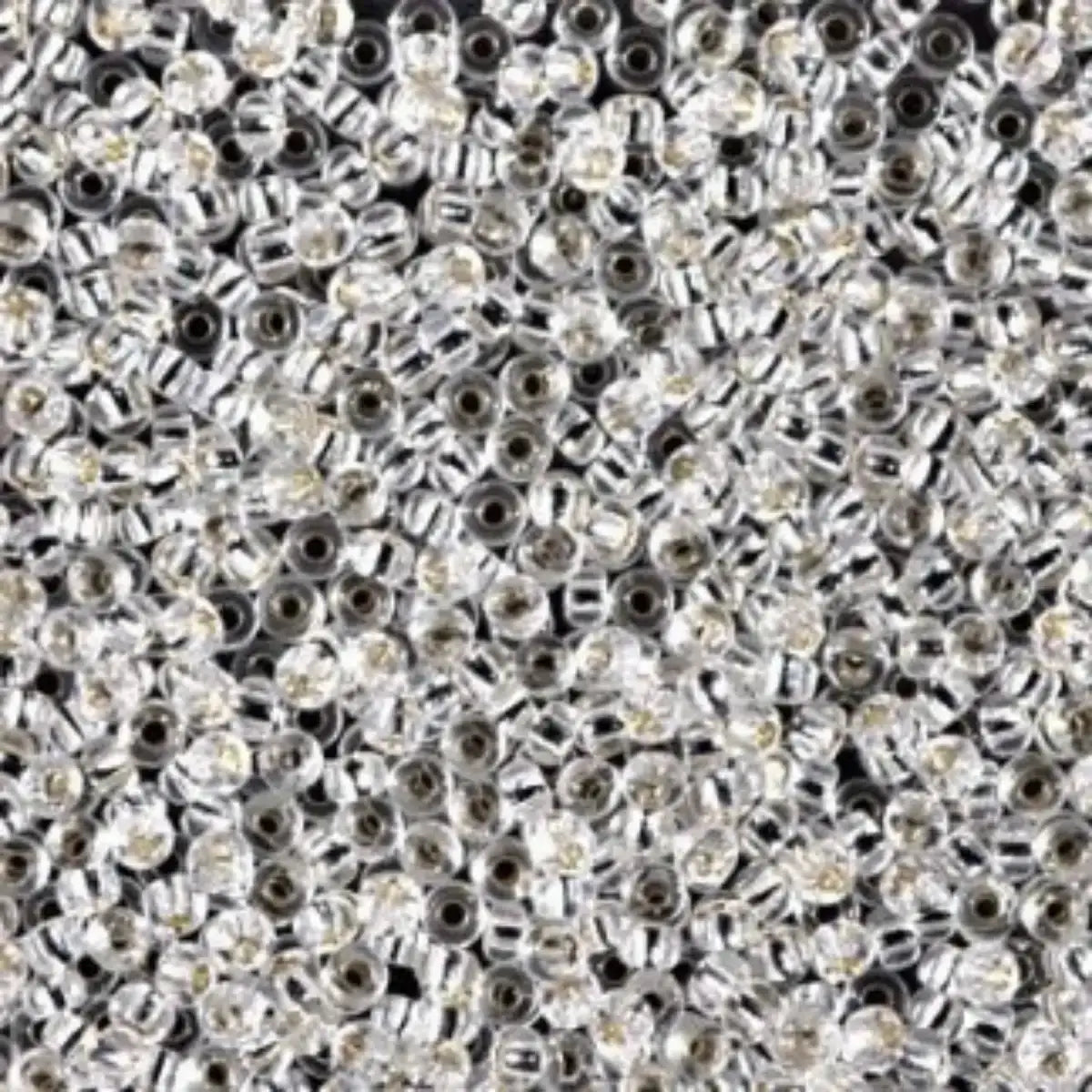 Miyuki 11/0 Seed Beads, 11-001, Silver Lined Crystal, 10g - The Argus Collection