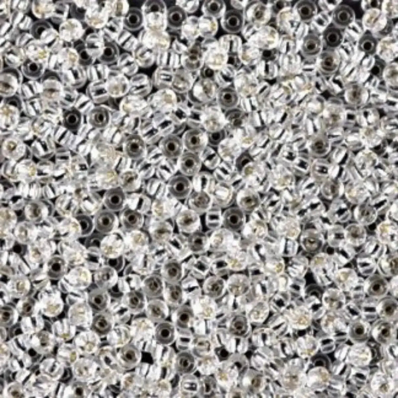 Miyuki 11/0 Seed Beads, 11-001, Silver Lined Crystal, 10g - The Argus Collection