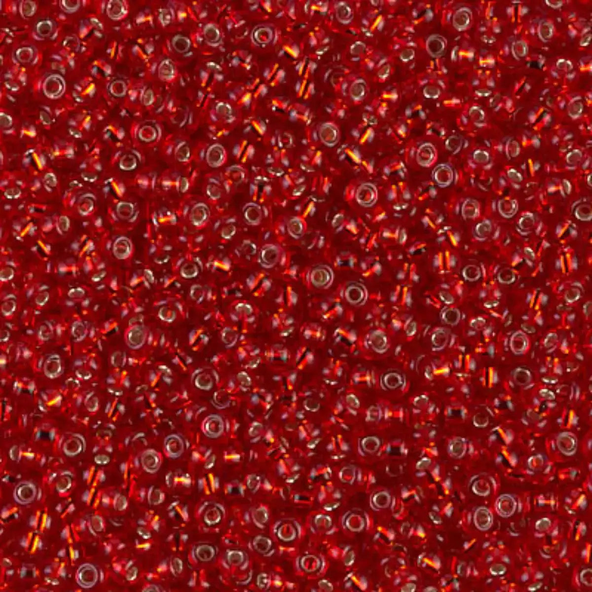 Miyuki 11/0 Seed Beads, 11-011, Silver Lined Ruby, 10g - The Argus Collection