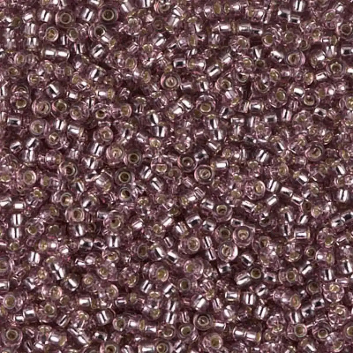 Miyuki 11/0 Seed Beads, 11-012, Silver Lined Smoky Amethyst, 10g - The Argus Collection
