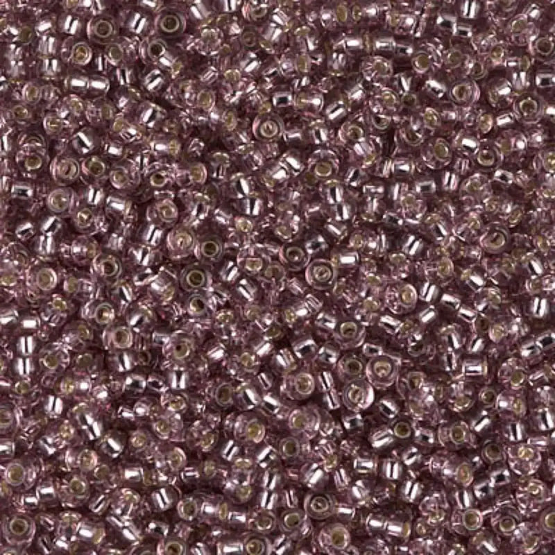 Miyuki 11/0 Seed Beads, 11-012, Silver Lined Smoky Amethyst, 10g - The Argus Collection