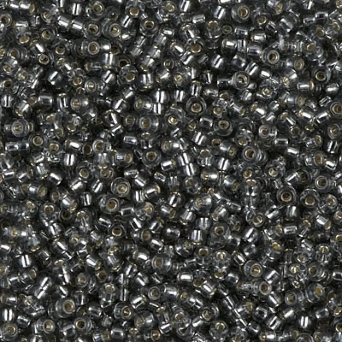 Miyuki 11/0 Seed Beads, 11-021, Silver Lined Grey, 10g - The Argus Collection