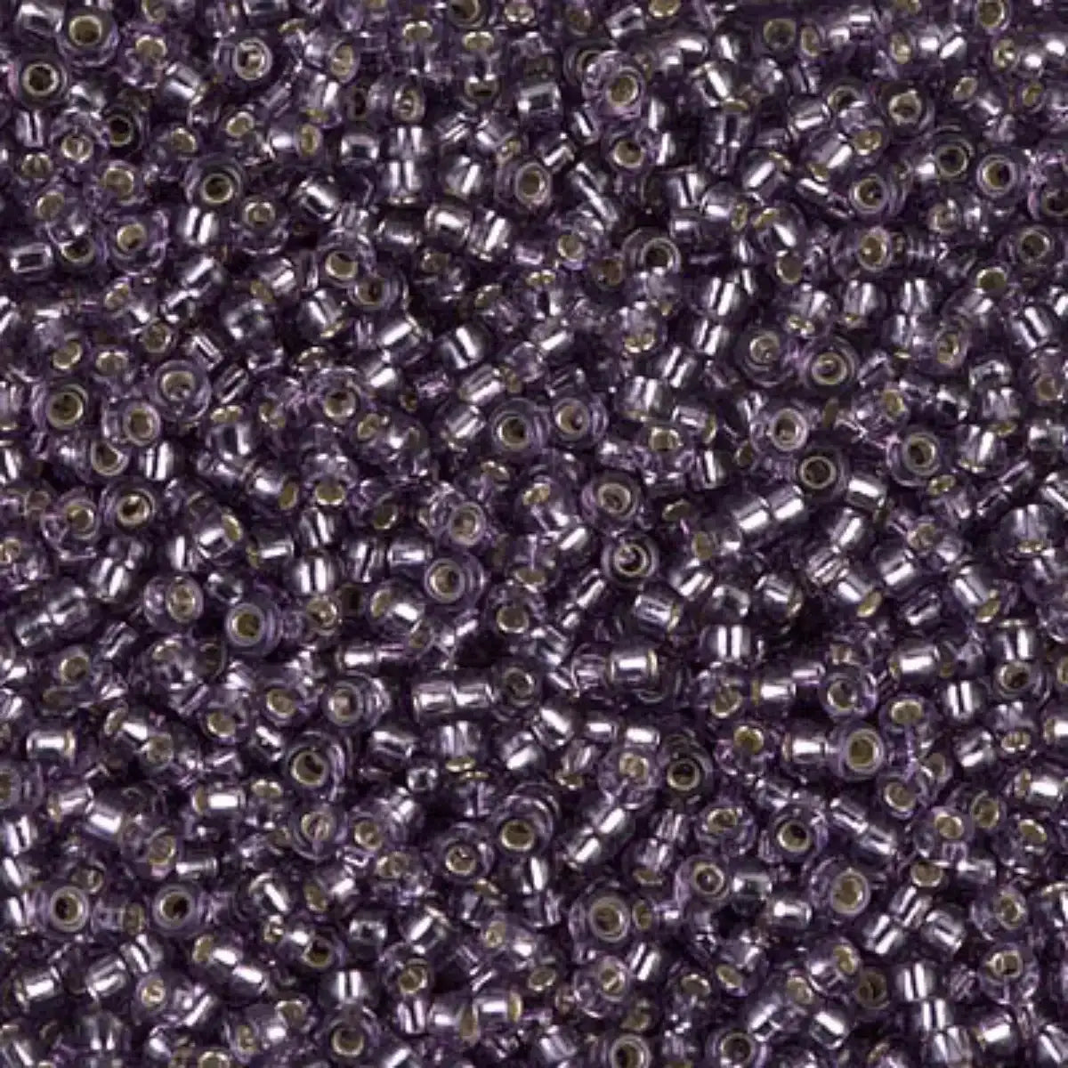 Miyuki 11/0 Seed Beads, 11-024, Silver Lined Amethyst, 10g - The Argus Collection