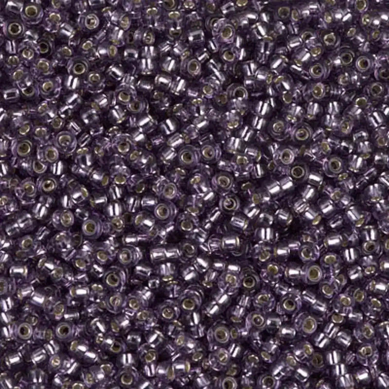 Miyuki 11/0 Seed Beads, 11-024, Silver Lined Amethyst, 10g - The Argus Collection