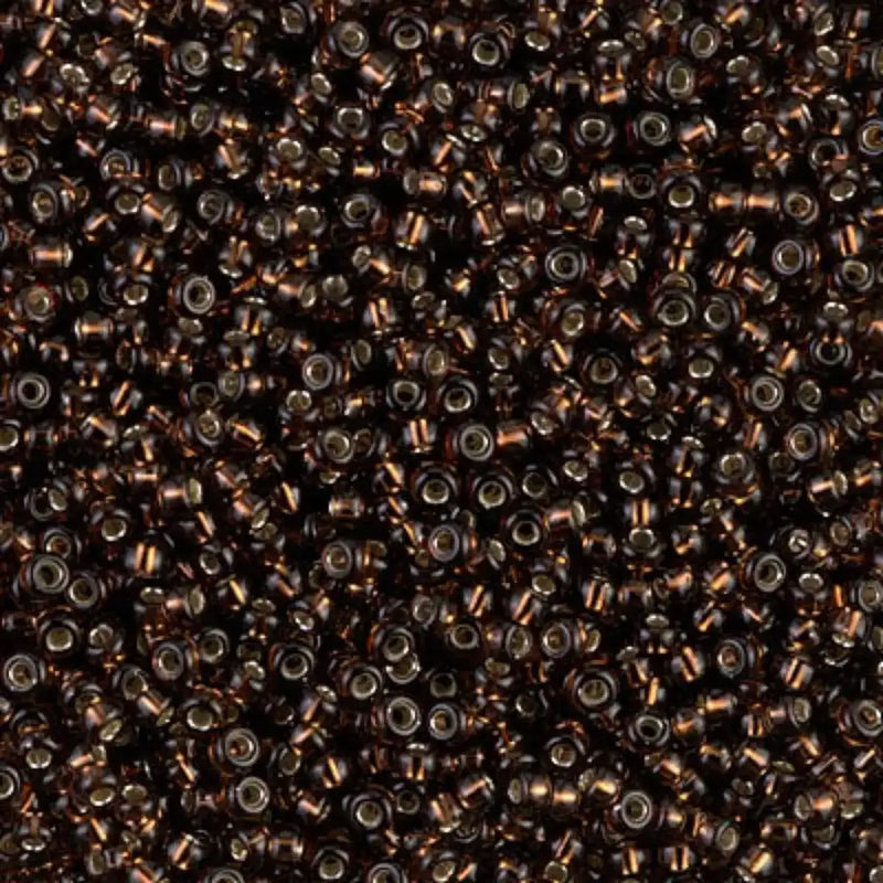Miyuki 11/0 Seed Beads, 11-029, Silver Lined Root Beer, 10g - The Argus Collection