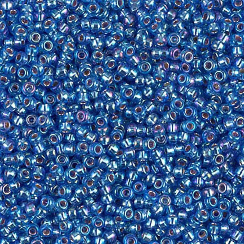Miyuki 11/0 Seed Beads, 11-1019, Silver Lined Sapphire AB, 10g - The Argus Collection