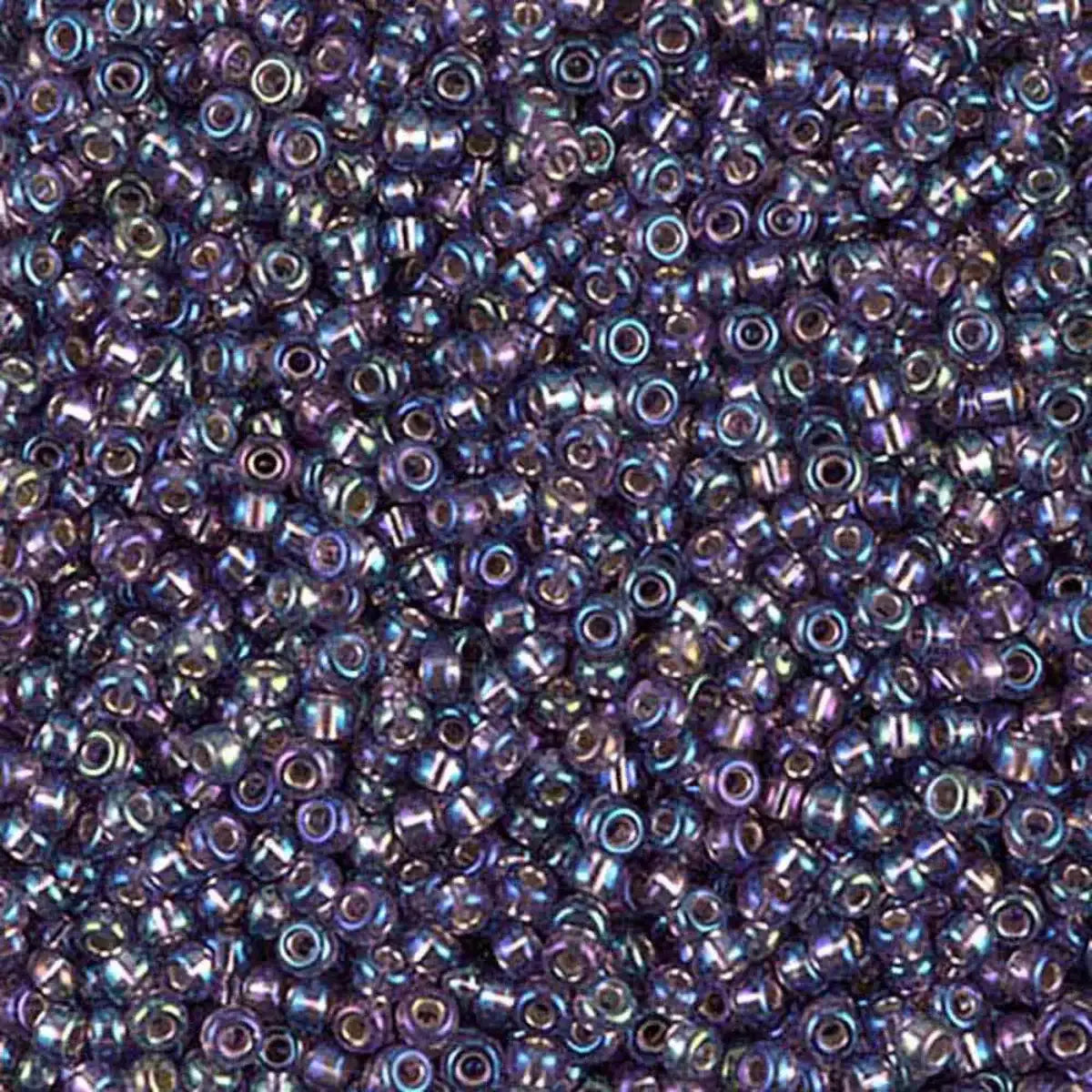 Miyuki 11/0 Seed Beads, 11-1024, Silver Lined Amethyst AB, 10g - The Argus Collection