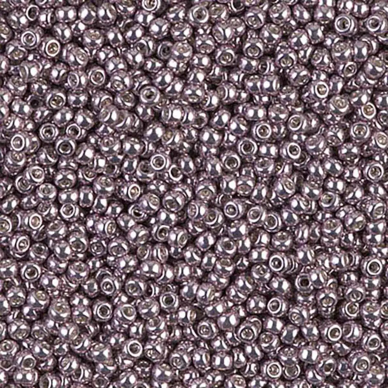 Miyuki 11/0 Seed Beads, 11-1062D, Galvanized Dusty Lilac, 10g - The Argus Collection