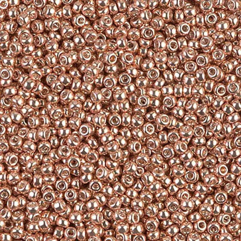Miyuki 11/0 Seed Beads, 11-1072L, Galvanized Light Beige, 10g - The Argus Collection