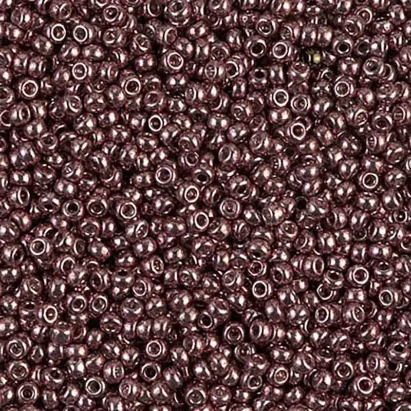 Miyuki 11/0 Seed Beads, 11-1085, Galvanized Burnt Cinnamon, 10g - The Argus Collection