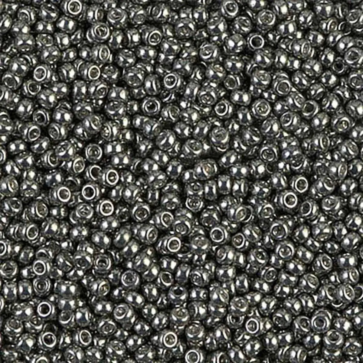 Miyuki 11/0 Seed Beads, 11-1087, Galvanized Dark Steel, 10g - The Argus Collection