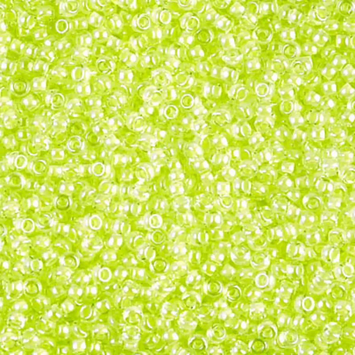 Miyuki 11/0 Seed Beads, 11-1119, Luminous Lime, 10g - The Argus Collection