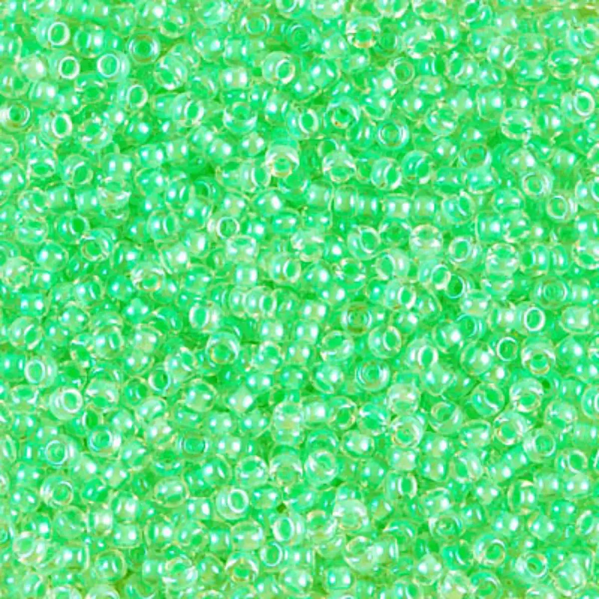Miyuki 11/0 Seed Beads, 11-1120, Luminous Mint Green, 10g - The Argus Collection