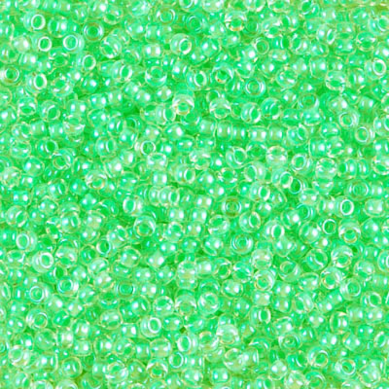 Miyuki 11/0 Seed Beads, 11-1120, Luminous Mint Green, 10g - The Argus Collection