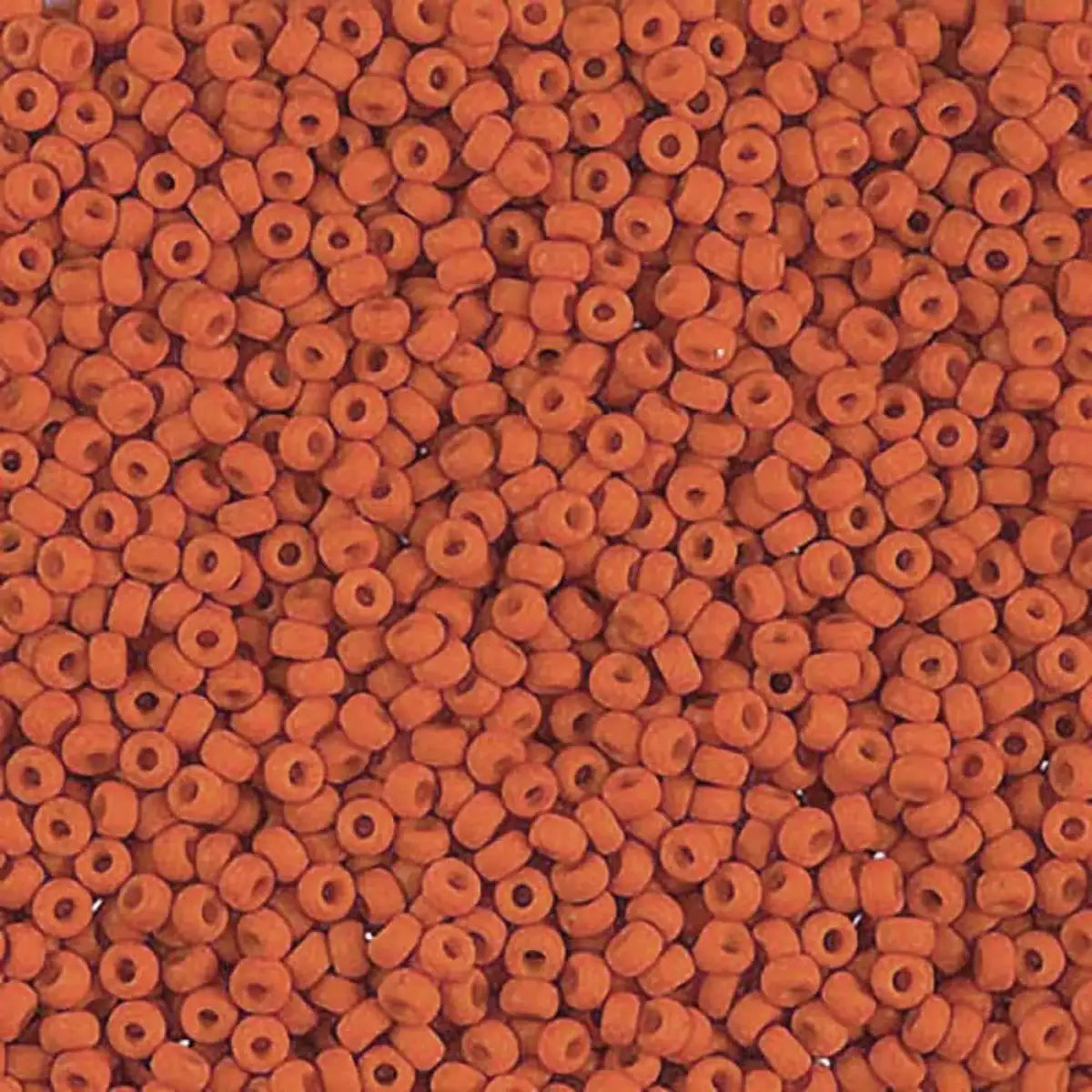 Miyuki 11/0 Seed Beads, 11-1236, Matte Opaque Terracotta, 10g - The Argus Collection