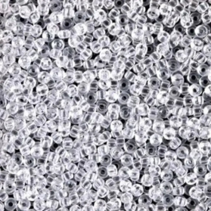Miyuki 11/0 Seed Beads, 11-0131, Crystal, 10g - The Argus Collection