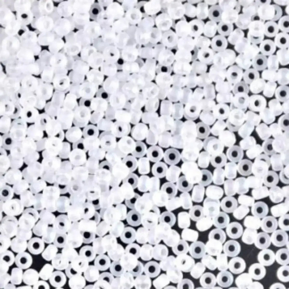 Miyuki 11/0 Seed Beads, 11-0131SFR, Semi-Matte Crystal AB, 10g - The Argus Collection