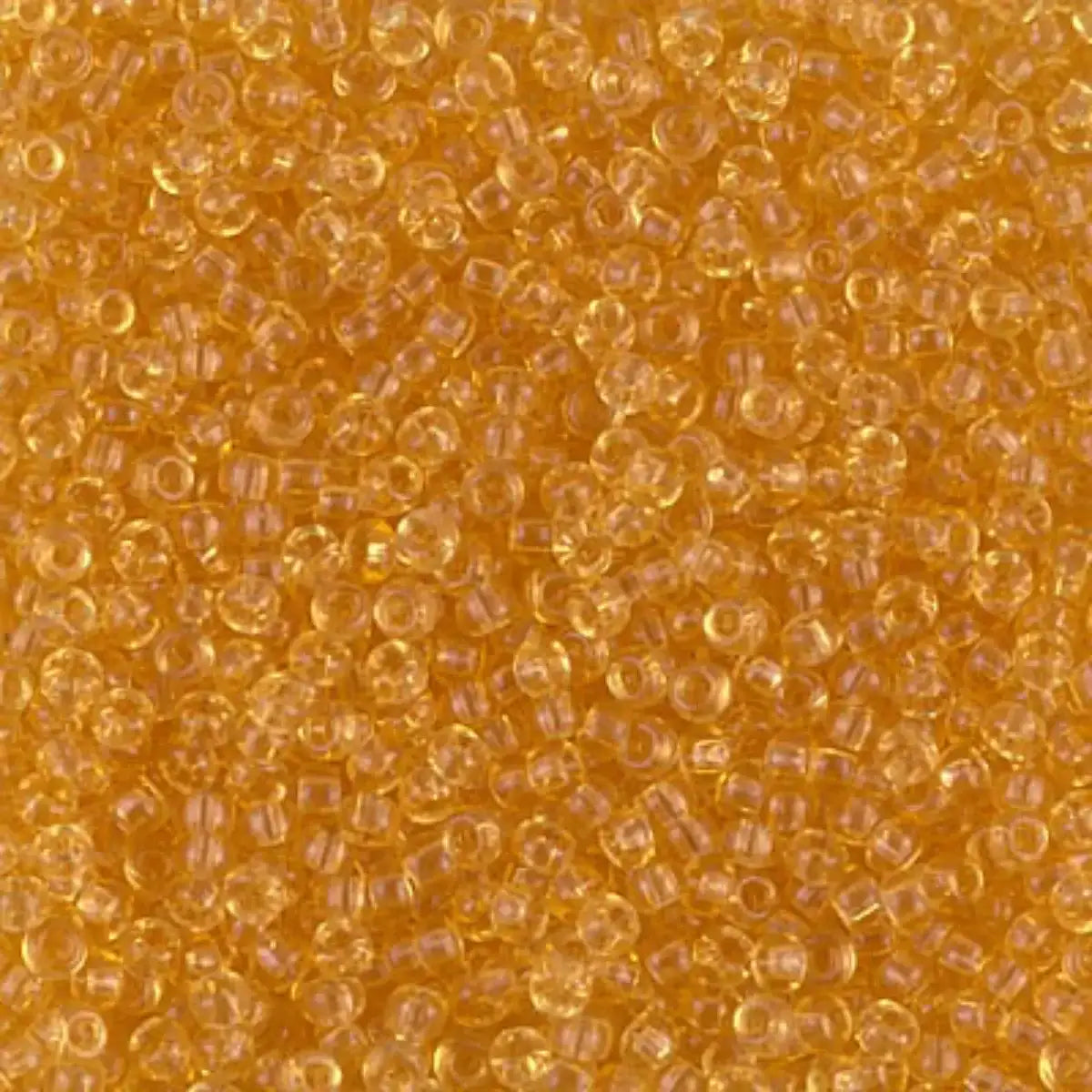 Miyuki 11/0 Seed Beads, 11-0132, Transparent Light Topaz, 10g - The Argus Collection