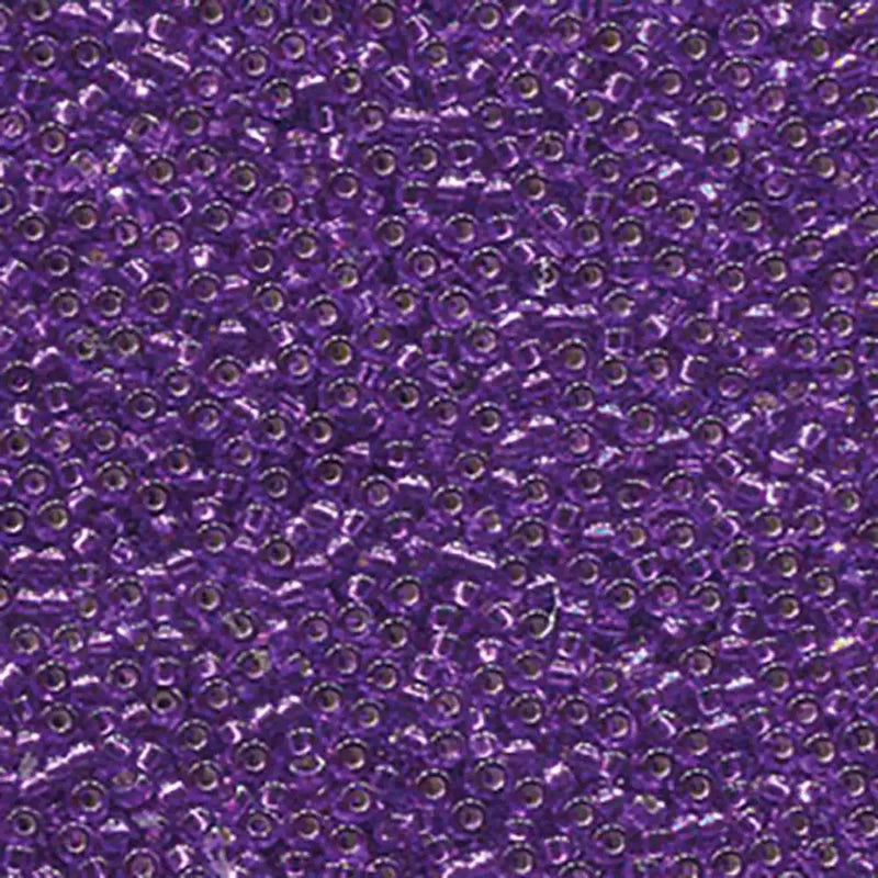 Miyuki 11/0 Seed Beads, 11-1345, Silver Lined Magenta, 10g - The Argus Collection