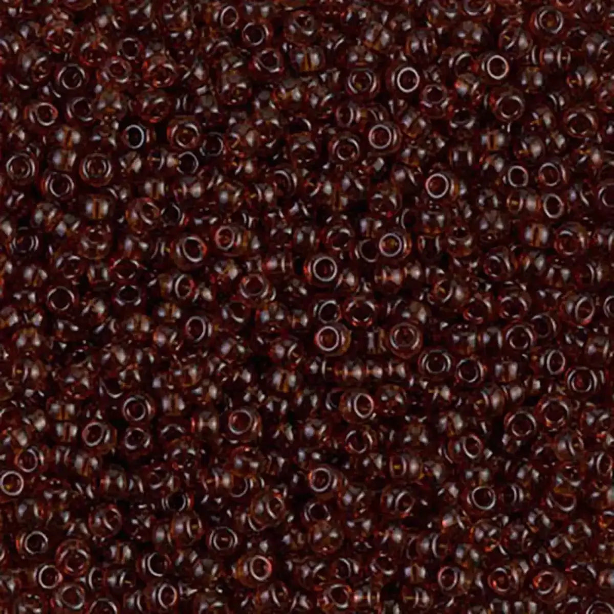 Miyuki 11/0 Seed Beads, 11-0134D, Transparent Dark Topaz, 10g - The Argus Collection