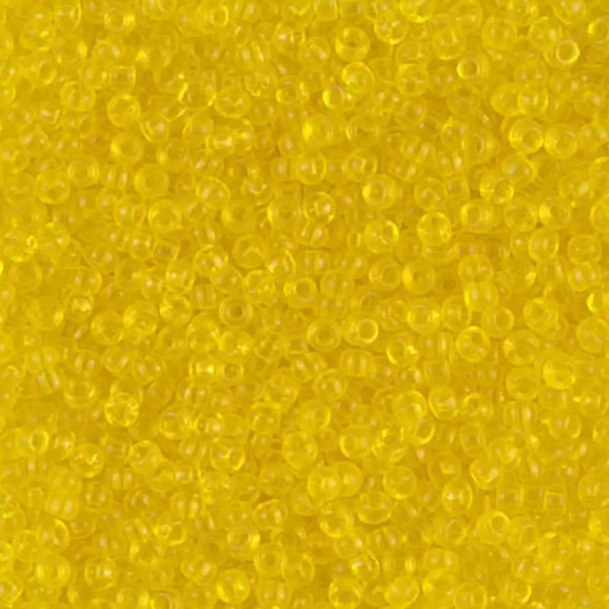 Miyuki 11/0 Seed Beads, 11-0136, Transparent Yellow, 10g - The Argus Collection
