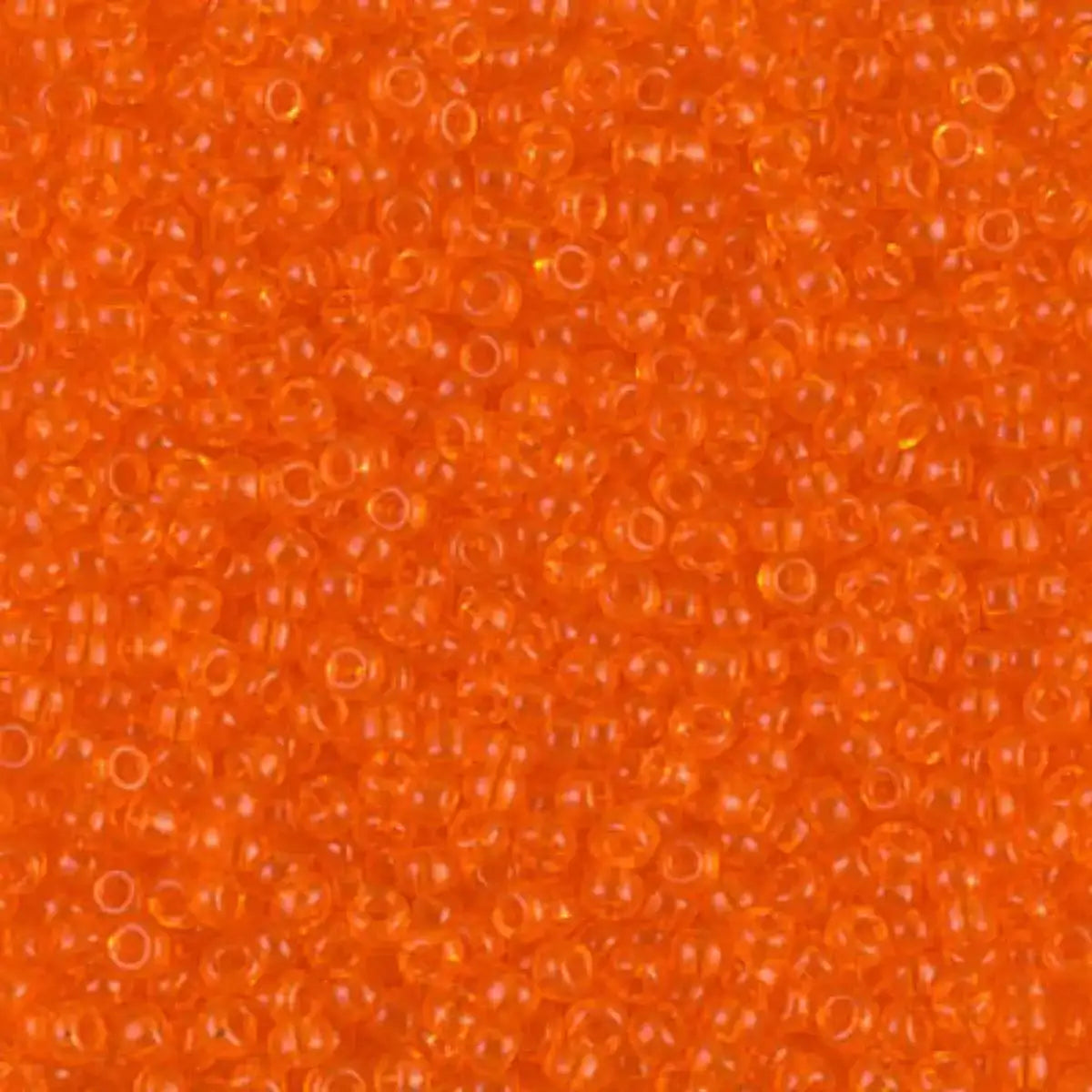 Miyuki 11/0 Seed Beads, 11-0138, Transparent Orange, 10g - The Argus Collection