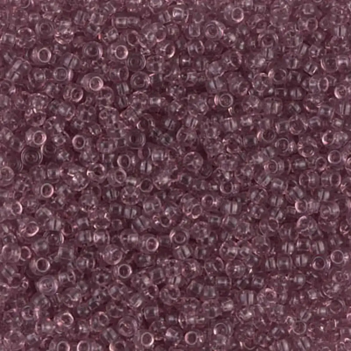 Miyuki 11/0 Seed Beads, 11-0142, Transparent Smoky Amethyst, 10g - The Argus Collection