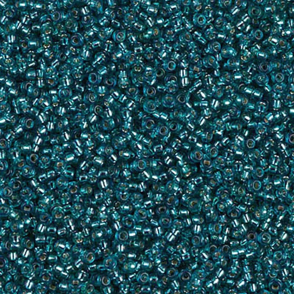 Miyuki 11/0 Seed Beads, 11-1424, Silver Lined Teal, 10g - The Argus Collection