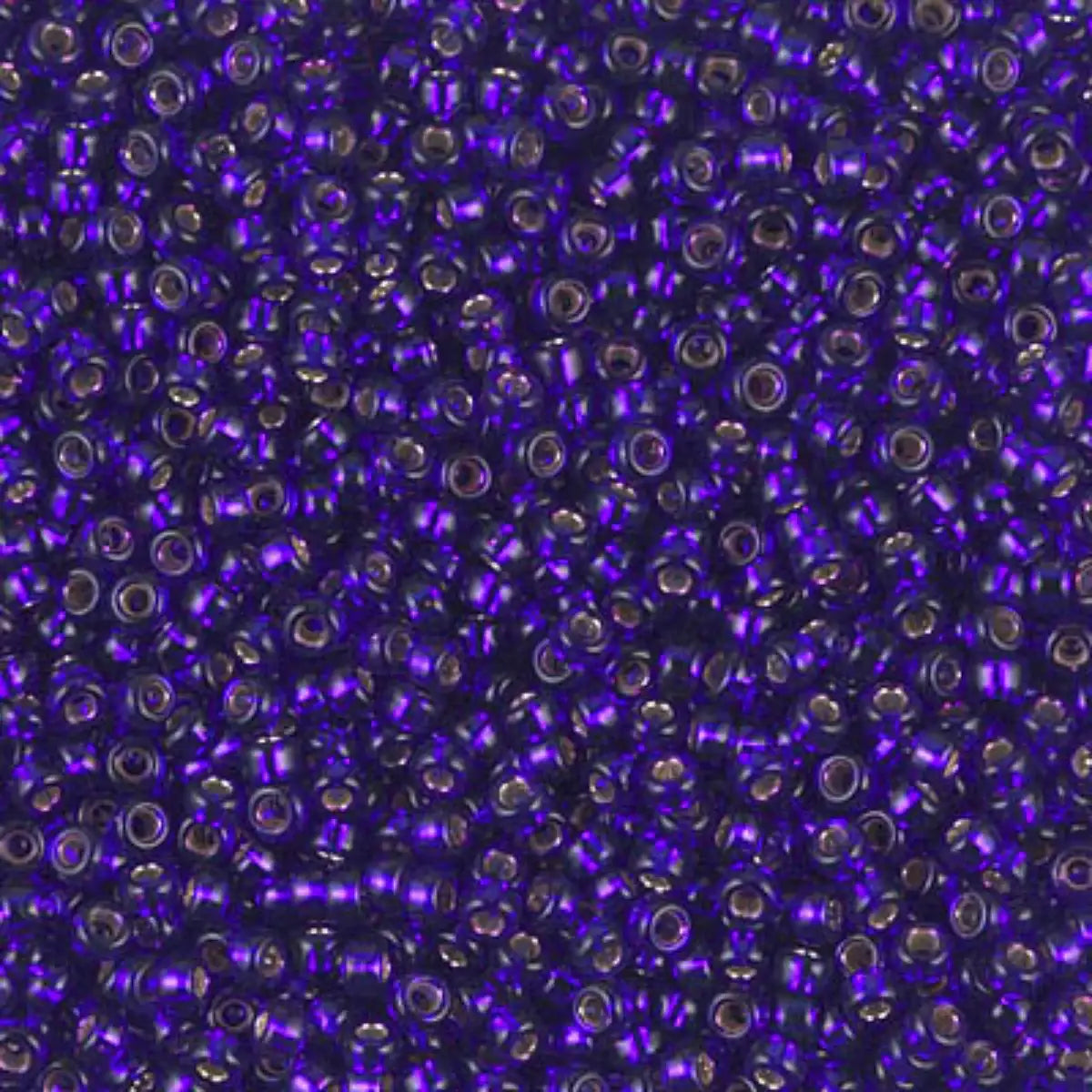 Miyuki 11/0 Seed Beads, 11-1427, Silver Lined Dark Violet, 10g - The Argus Collection