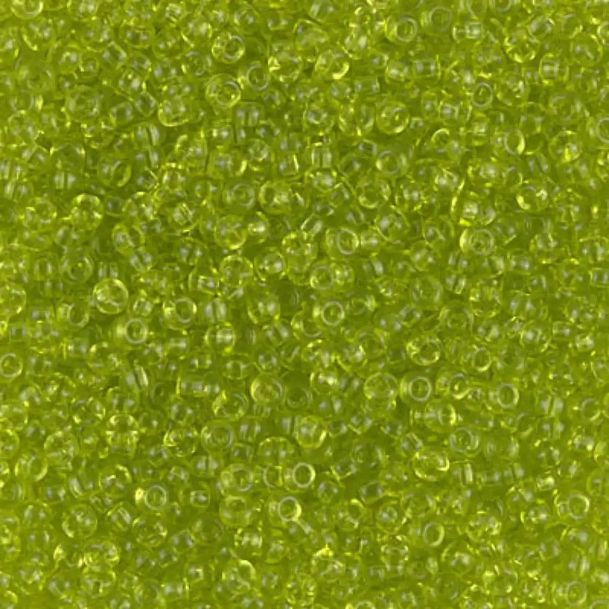 Miyuki 11/0 Seed Beads, 11-0143, Transparent Chartreuse, 10g - The Argus Collection