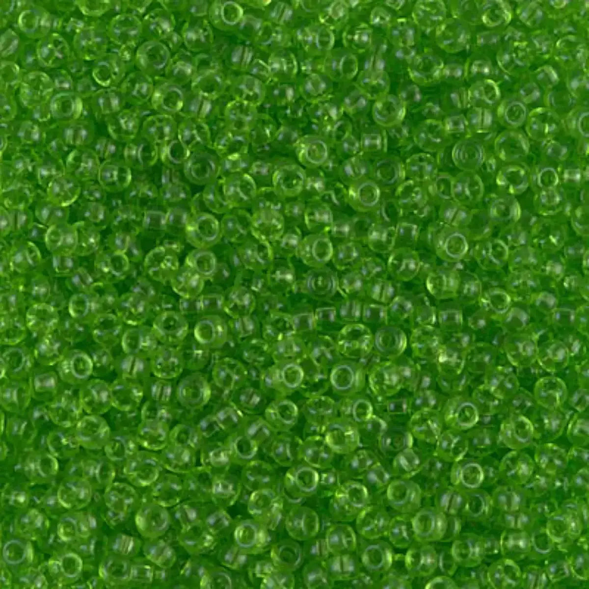 Miyuki 11/0 Seed Beads, 11-0144, Transparent Lime, 10g - The Argus Collection