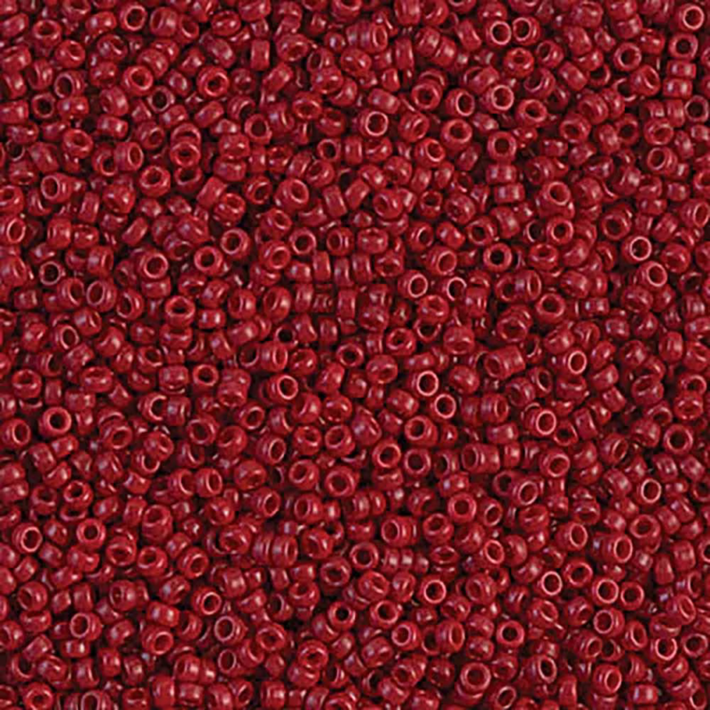 Miyuki 11/0 Seed Beads, 11-1464, Opaque Maroon, 10g - The Argus Collection