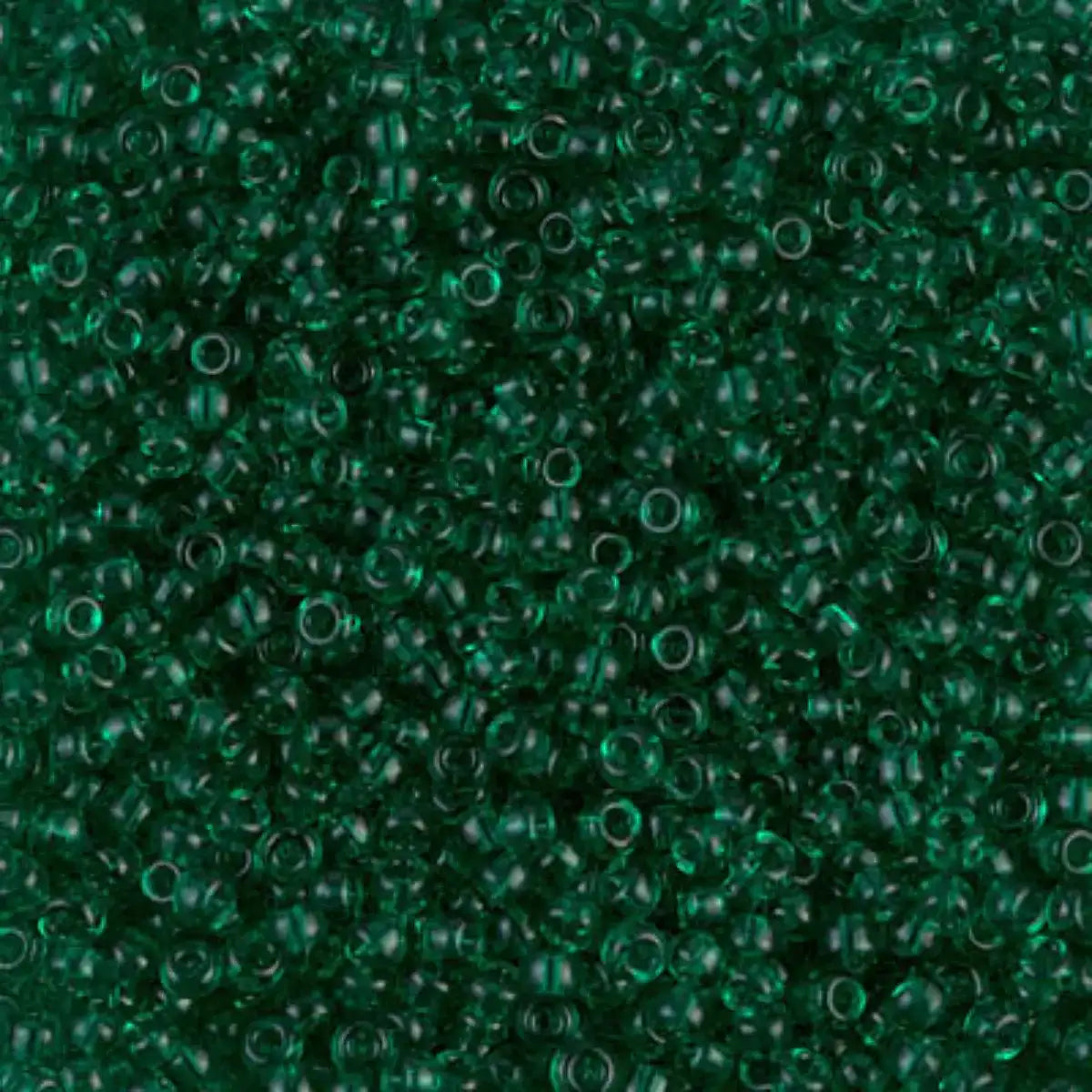 Miyuki 11/0 Seed Beads, 11-0147, Transparent Emerald, 10g - The Argus Collection