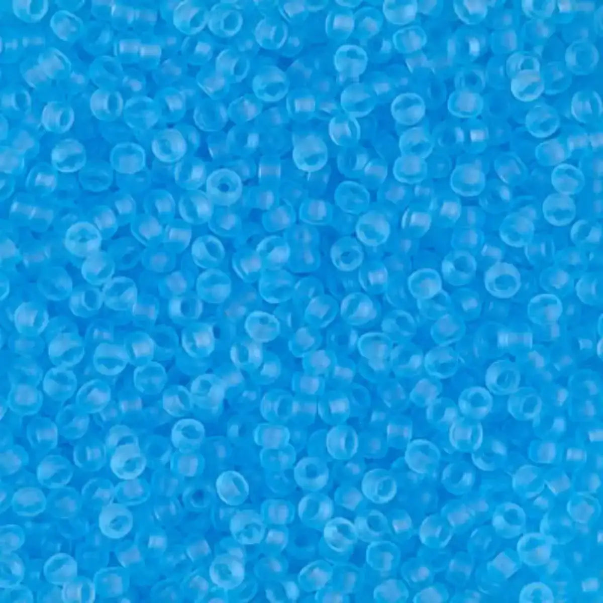 Miyuki 11/0 Seed Beads, 11-0148F, Matte Transparent Light Blue, 10g - The Argus Collection
