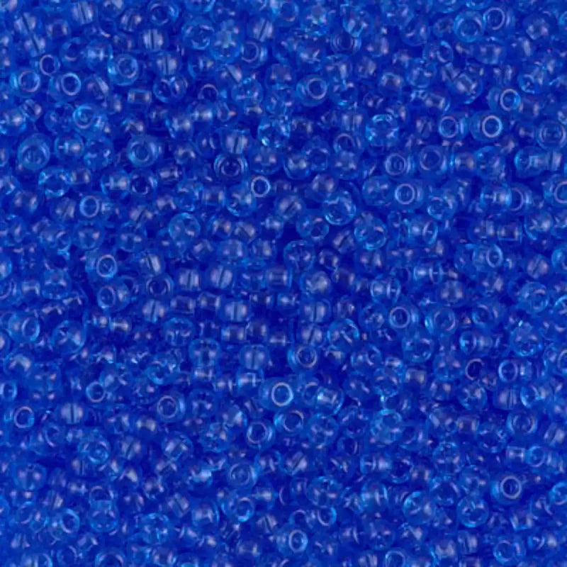 Miyuki 11/0 Seed Beads, 11-0150, Transparent Sapphire, 10g - The Argus Collection