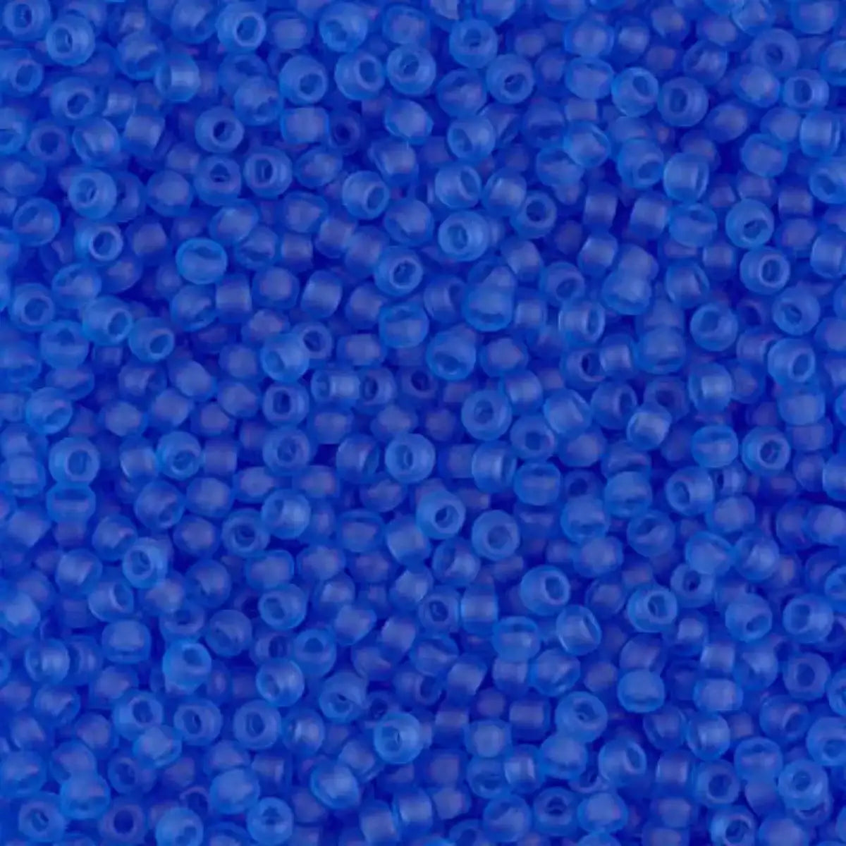 Miyuki 11/0 Seed Beads, 11-0150F, Matte Transparent Sapphire, 10g - The Argus Collection