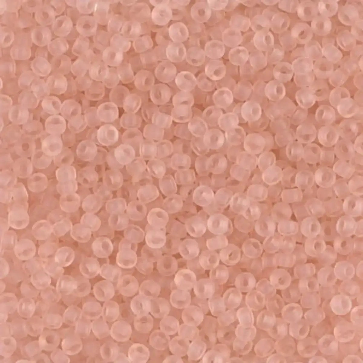 Miyuki 11/0 Seed Beads, 11-0155F, Matte Transparent Light Tea Rose, 10g - The Argus Collection